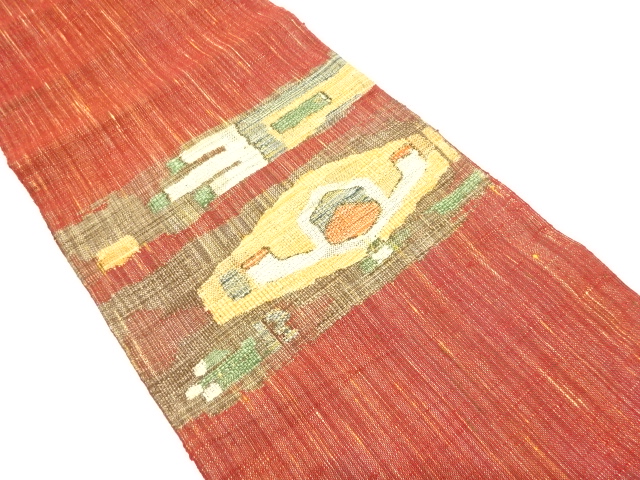 JAPANESE NAGOYA OBI / TSUMUGI / WOVEN ABSTRACT